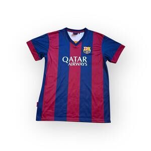 FC Barcelona 2014-15 Home Jersey Lionel Messi #10 Qatar Airways M Men’s